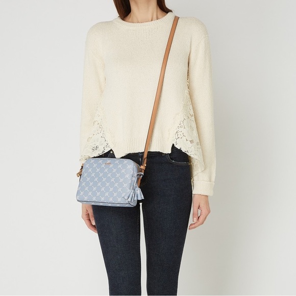 Twinset Cotton and lace asymmetrical cozy sweater - Picture 10 of 15